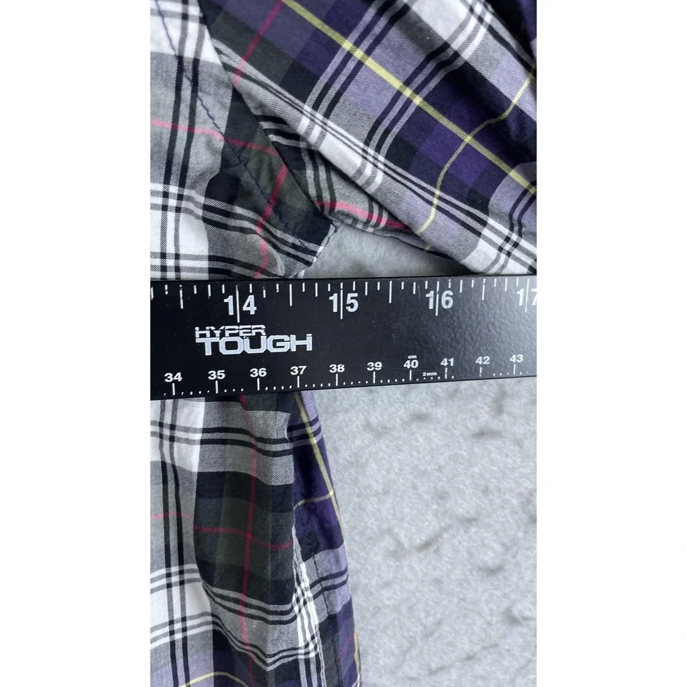 Ralph Lauren Shirt Boys Small 8 Purple Plaid Button Down Long Sleeve Casual‎